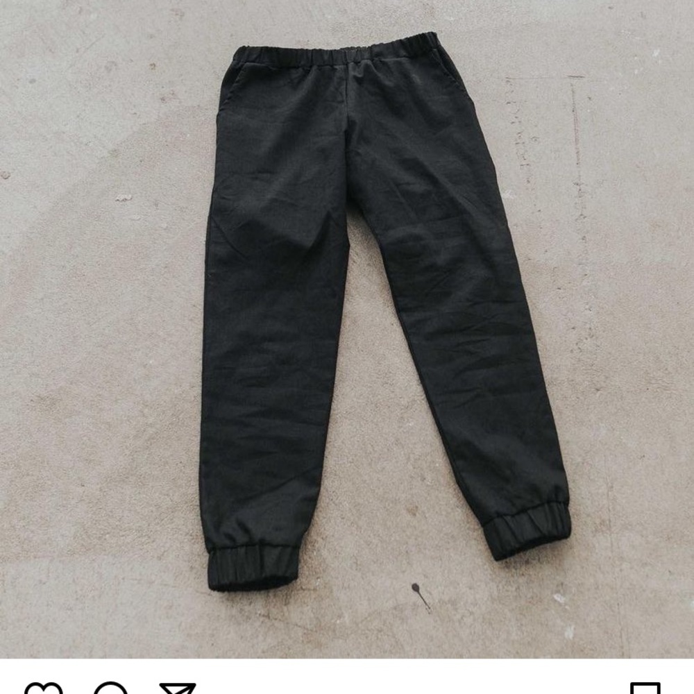 Memi Collective cotton linen joggers size M